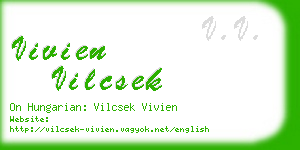 vivien vilcsek business card